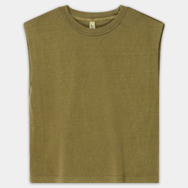 Women's Garment Dyed Muscle Tee Thumbnail